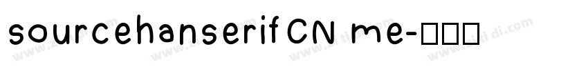 sourcehanserifCN me字体转换